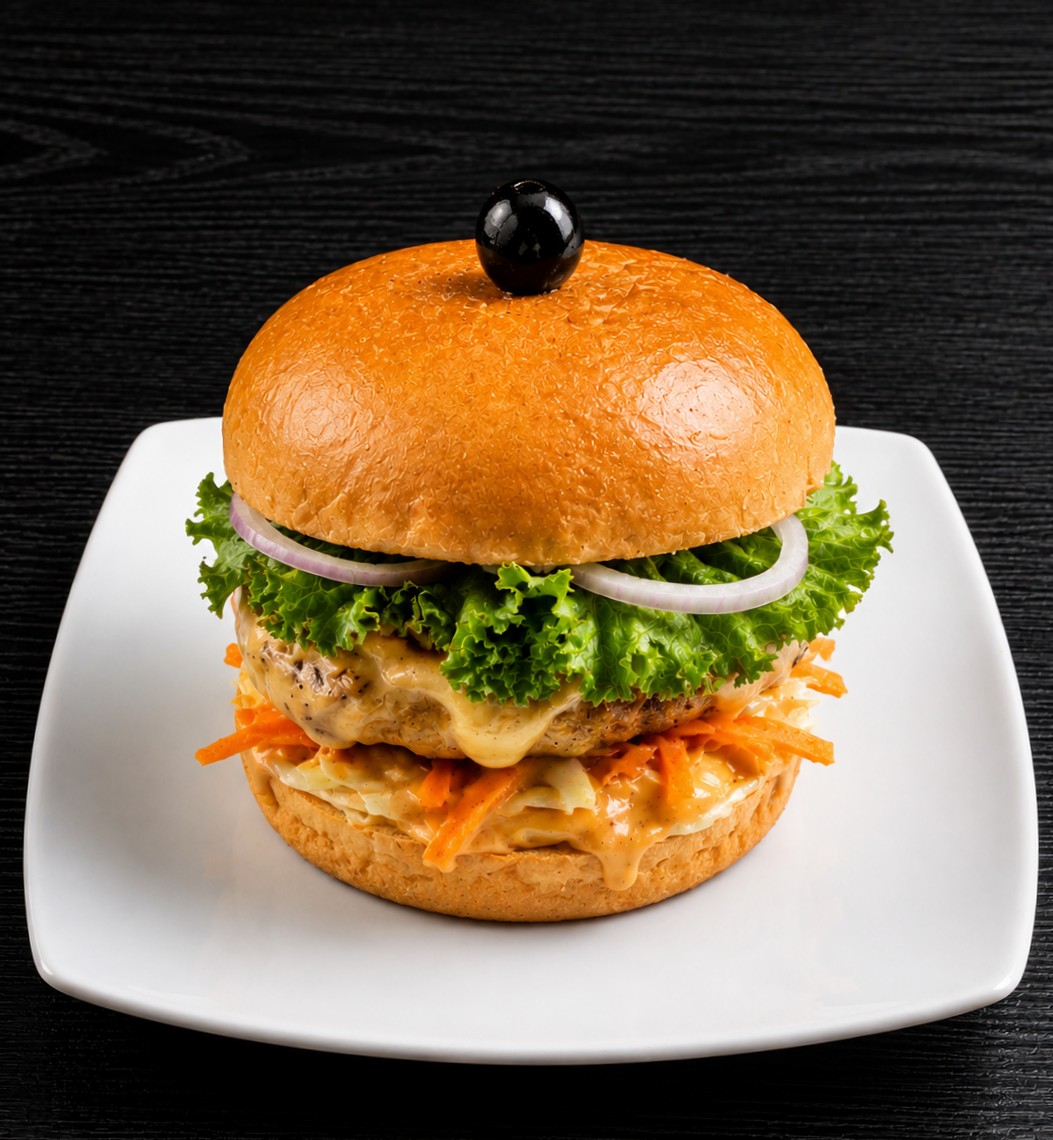 CRISPY CHICKEN CHEESE BURGER